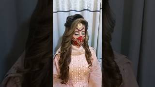 Bridal hairstyle makeupbyaqsahuda ytshorts shorts hairstyle hairstyles [upl. by Kiah]