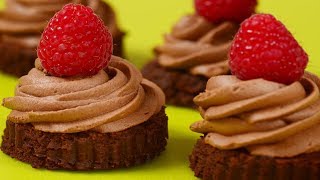 Chocolate Mousse Cakes Recipe Demonstration  Joyofbakingcom [upl. by Aennaej]