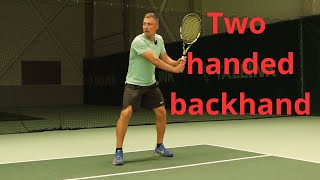 Two handed backhand 1st part the UNIT turn [upl. by Ulrika976]