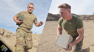 US Marine vs Army Soldier Obstacle Course Battle [upl. by Shakespeare]