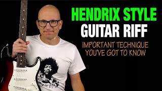 Hendrix Techniques  Guitar Riffs You Should Know [upl. by Vevine]