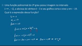 Função quadrática  questão 05 [upl. by Allebram947]