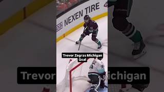 Trevor Zegras Michigan Goal [upl. by Devaj826]