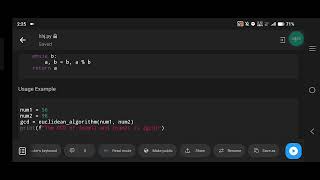 Python Program for Basic Euclidean Algorithm to Find GCD [upl. by Neda]