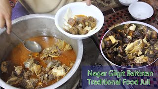 Juli gilgit baltistan traditional food  Nagar Juli recipe  amin village food Juli recipe [upl. by Rachel]