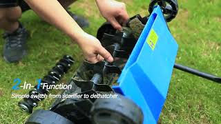 16 Inch Corded Electric Dethatcher amp Scarifier [upl. by Narej349]