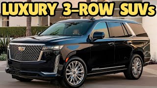 TOP 7 LUXURY LARGEST 3ROW SUVs in 2024  Best 3 Row Luxury SUV 2024 [upl. by Plumbo163]