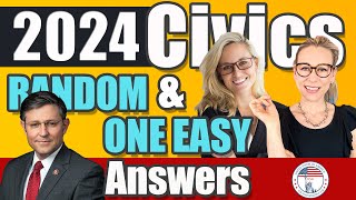 100 civics questions ONE EASY answers US naturalization test  2008 Civics Test  Officer Ashlee [upl. by Winshell]