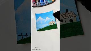 creative canvas painting ideas🌌 shorts art love tutorial aesthetic shortsyoutube satisfying [upl. by Coumas]