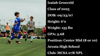 Izaiah Grosveld Every Touch vs SJS 07 NPL Class of 2025 [upl. by Graniela318]