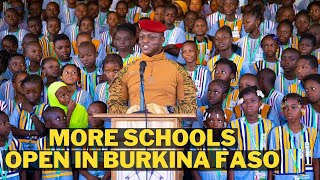 Ibrahim Traore Launches More Schools in Burkina Faso After Years Of Insecurities [upl. by Ettesil]