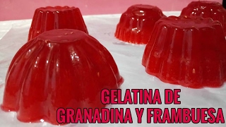 GELATINA DE FRAMBUESA Y GRANADINA PARA VENDERJELLYLU [upl. by Megen]