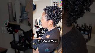 Coilcomb twist natural hair before after [upl. by Nittirb551]