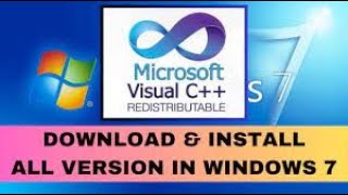 How to install All Version Of Microsoft VC 20052022 Redistributable in Windows 7 64bit or 32bit [upl. by Chuipek]