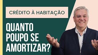 CRÉDITO À HABITAÇÃO  Quanto baixa a prestação se amortizar [upl. by Tenney]