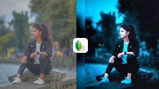 Snapseed Blue Effect Photo Editing  Snapseed New Photo Editing Trick 🔥 [upl. by Otrebron]