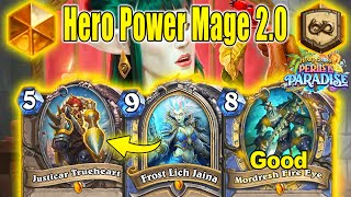 48 Damage In 1 Turn Best Hero Power Mage 20 Deck To Play At Perils in Paradise  Hearthstone [upl. by Nnaeus]