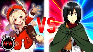 Klee VS Mikasa Ackerman 5  WWE 2K23  ANIME  Genshin Impact VS Attack On Titan [upl. by Adonis]