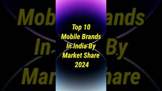 Top 10 Mobile Brands In India By Market Share 2024ytviralshorts shortsvideo [upl. by Nama881]