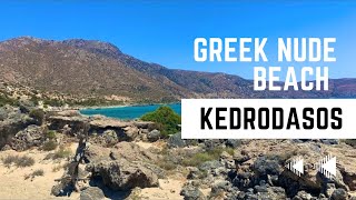 Crete’s NUDE Beach Kedrodasos [upl. by Karon]