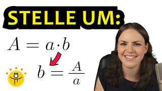 RECHTECK FORMEL umstellen einfach erklärt – Flächeninhalt und Umfang [upl. by Norek]