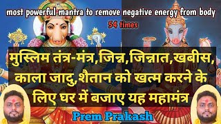 most powerful mantra to remove negative energy from body 54 times  SriVidyaSanjivaniPrem [upl. by Dagny]