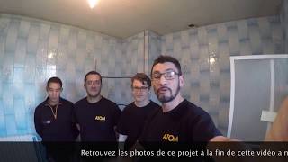 Rénovation de salle de bain réalisée par la société ATOM Dec 2017 [upl. by Esinrahc]