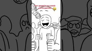 Quand tu connais pas les paroles humour shorts animation memes [upl. by Ordnas552]