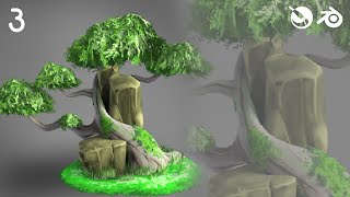 Making Another Stylized Tree in Blender Part 3  Extra Bits [upl. by Osanna]