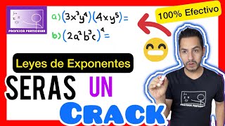 ✅LEYES de los EXPONENTES Ejercicios Resueltos 𝘼𝙥𝙧𝙚𝙣𝙙𝙚 𝙘𝙤𝙣 3 𝙞𝙙𝙚𝙖𝙨 𝙨𝙞𝙢𝙥𝙡𝙚𝙨 😎​🫵​💯​ Álgebra [upl. by Notlrak]