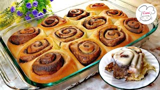 Bestever homemade cinnamon rolls recipe  Indeed better than Cinnabon [upl. by Aiynot]