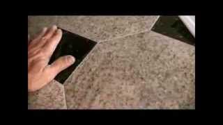 INSTALLING TILE ON KITCHEN COUNTER [upl. by Llewop]