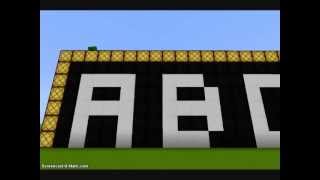 Tutoriel Minecraft chiffres et lettres FRANCAIS [upl. by Suoirred]