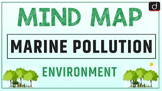 Marine Pollution – MIND MAP ENVIRONMENT  Drishti IAS ENGLISH [upl. by Ermengarde]