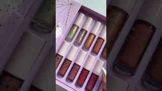 Holiday Lip Gloss Set⭐ makeup swatches lipgloss lipglossaddiction lipcombo lipglossswatches [upl. by Luby60]