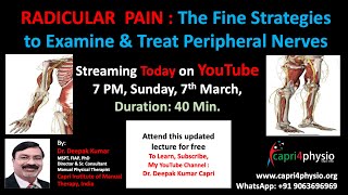 Radicular Pain  The fine strategies to examine and treat peripheral nerves [upl. by Mountford]