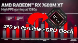 GPD G1 eGPU Portable Docking Station  AMD Radeon RX 7600M XT  What We Know So Far [upl. by Yendys]