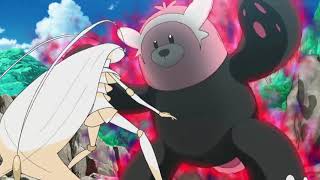 Bewear vs Pheromosa Pokemon Sun and Moon Episode 114 English Dub [upl. by Aihseya547]