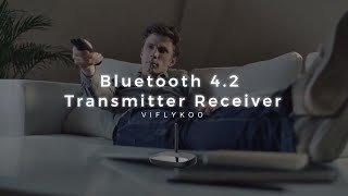 VIFLYKOO Bluetooth 42 Transmitter Receiver Unboxing amp Demonstration [upl. by Ebocaj609]