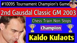 2nd Gausdal Classic GM  Kaido Kulaots 2003 chess [upl. by Airad]