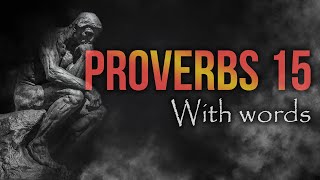 The book of Proverbs chapter 15 KJV  Audio Bible reading [upl. by Nilra]