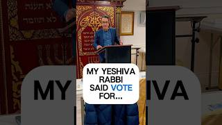 My Yeshiva Rabbi Said Vote For… comedy vote yeshiva [upl. by Atalayah]