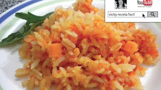 ARROZ ROJO TRADICIONAL  RECETA FACIL [upl. by Nnahtur]