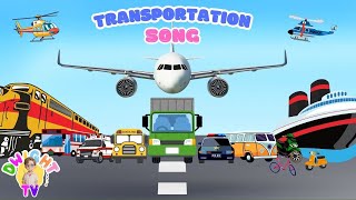 Transportation Song  Car Boat Train Plane  Fun Vehicle Song for Kids [upl. by Alodee601]