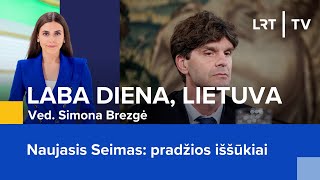 Naujasis Seimas pradžios iššūkiai  Laba diena Lietuva  20241108 [upl. by Harleigh]