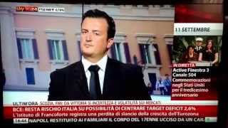 11 settembre 2014 ROMEO VINCENZO in studio in diretta a SKYTG24 Sulla situazione stipendiale [upl. by Hasseman]