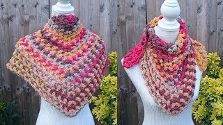 How to Crochet my Puff Stitch Shawl [upl. by Clerissa]