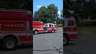 Suffield Engine 2 responding to an odor of gas [upl. by Ovida861]