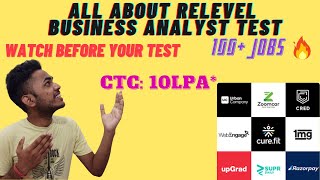 🔴 All About Relevel Business Analyst 🎯 Test  Syllabus  Detailed Analysis  Guidlines  Structure [upl. by Mccahill]