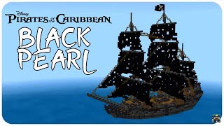 Minecraft Tutorial How to Make an Pirate Ship Part 14 Black Pearl [upl. by Mariele]